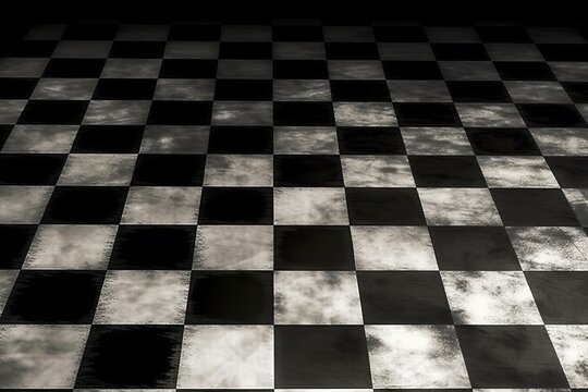 a black white photo checkerboard pattern