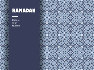 Arabic pattern Islamic Ramadan wallpaper seamless vector background ornamental 