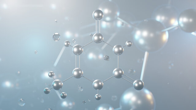 methylthiouracil molecular structure, 3d model molecule, antithyroid preparation, structural chemical formula view from a microscope