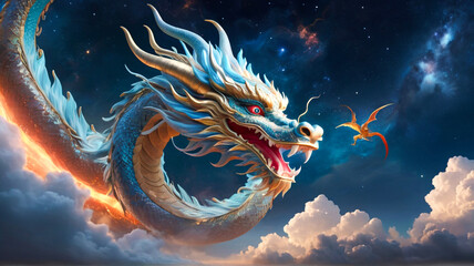 Chinese golden dragon