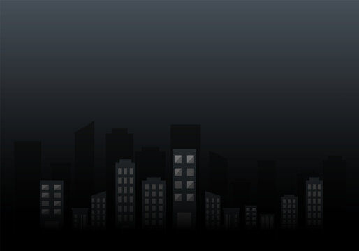 black city background Vector illustration