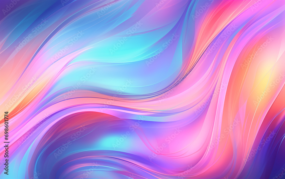 Wall mural colorful curve abstract background,created with generative ai tecnology.