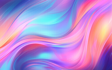Colorful curve abstract background,created with Generative AI tecnology.