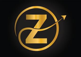 Finance Logo With Z Letter Concept. Creative abstract Marketing And Financial Business Logo Design.