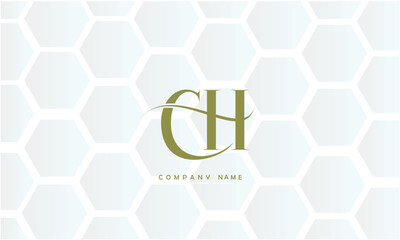 CH, HC, C, H Abstract Letters Logo Monogram