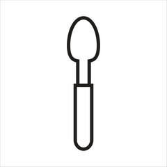 spoon vector icon line template