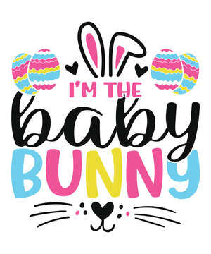 Baby easter bunny easter egg love, happy easter cute bunny eggs svg