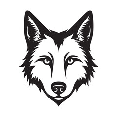 Fototapeta premium wolf head vector