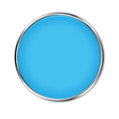 Blue glass button