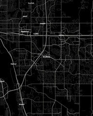 Woodbury Minnesota Map, Detailed Dark Map of Woodbury Minnesota