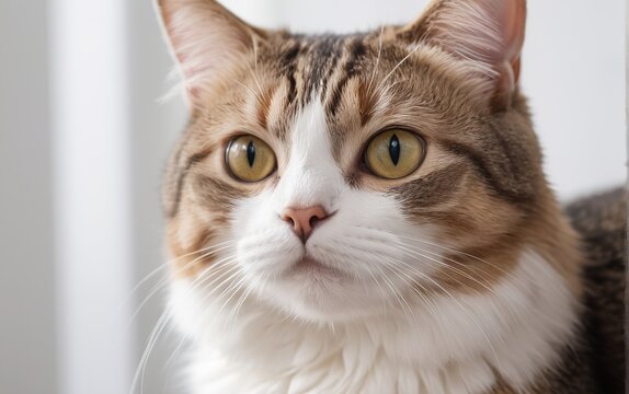 Retrato de un gato mirando fijamente
