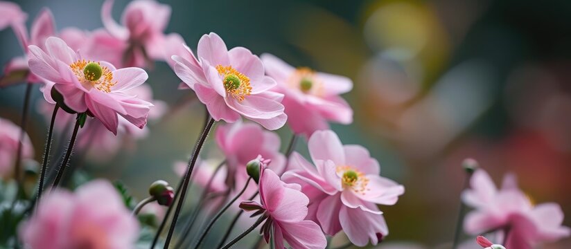 Latin name for Pink Japanese anemone Koenigin Charlotte is Anemone * hybrida Koenigin Charlotte.