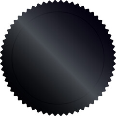 Black Badge Label Metallic Gradient - obrazy, fototapety, plakaty