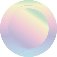 Holographic Badge Label Gradient