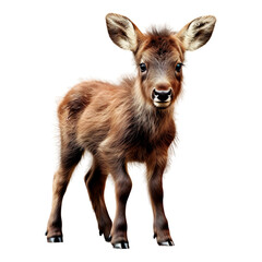Portrait of baby horse, isolated on transparent or white background