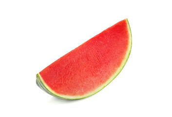 Sliced ripe watermelon isolated on white background