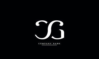 Fototapeta premium CG, GC, C, G Abstract Letters Logo Monogram