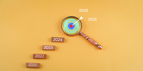 New year 2024 goal plan Startup business speed..analysissuccess change, future marketing  finance digital..increase  technology fast global project idea vision network strategy investment economic - obrazy, fototapety, plakaty
