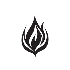 Fire flame icon vector design symbol of power and energy. Flat style