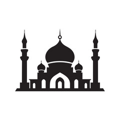 Mosque icon. Flat illustration. vector for Flat design