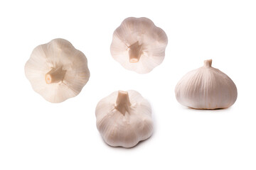 Garlic isolated on a white background.