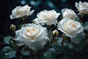 White Transparent Roses