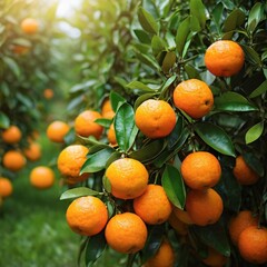 oranges on tree