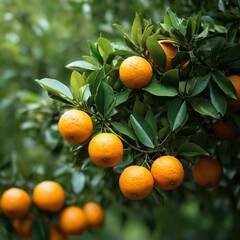 orange tree with fruits