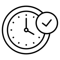 Deadline Achievement Icon Element For Design