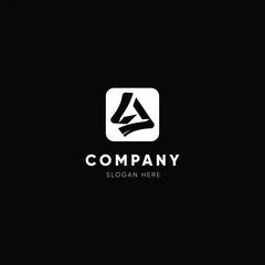 LA abstract logo template, A Logo design