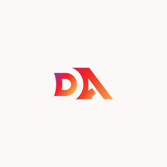 da Initial letter logo design template