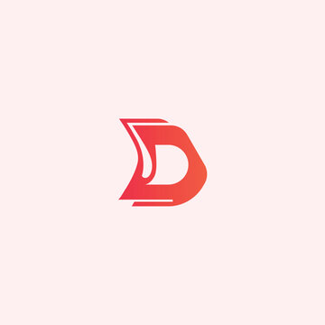 Letter d logo design template, logo, d logomark