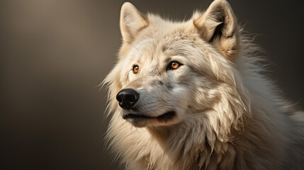 gray wolf canis lupus HD 8K wallpaper Stock Photographic Image  - obrazy, fototapety, plakaty