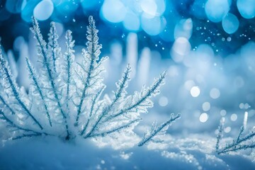 snow covered branches