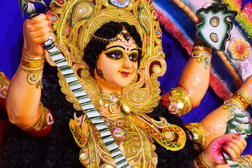 Devi Durga is the Supreme goddess, symbolizing power, protection, and triumph of good over evil