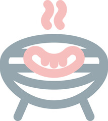 Grill cooking icon

