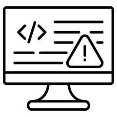 Code Error Icon Element For Design