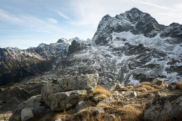 Krajobraz Tatr Wysokich.