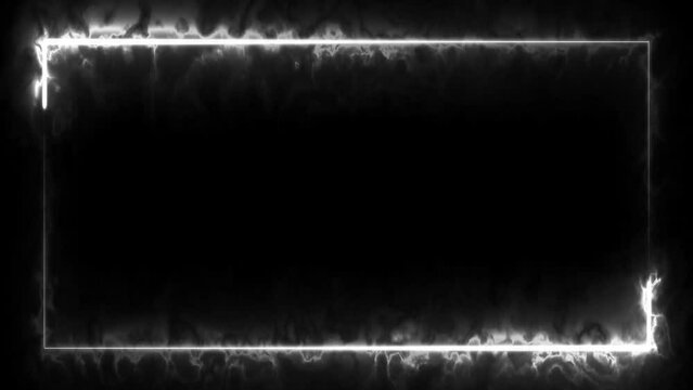 Abstract neon rectangle loading icon animation background 4k