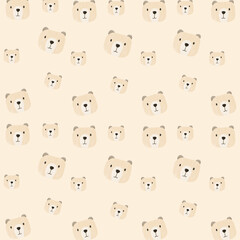 seamless pattern with teddy