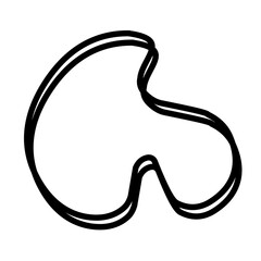 Organic random blob shape