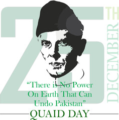 25 december quaid-e-azam day,birthday social media post .