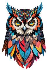 Colorful Owl art