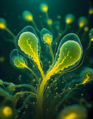Bioluminescent Bacterium, Generative AI