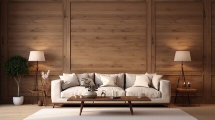 luxury apartment suite lounge wood wall