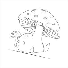 easy forest mushroom art design