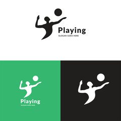 A Man Engaged in Play with a Ball