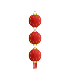 Chinese lantern vector traditional red lantern-light and oriental decoration of china culture