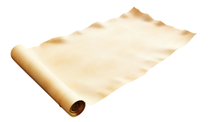 Old medieval paper sheet cut out