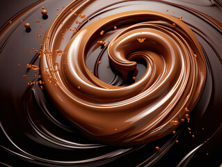 Delicious chocolate swirl background
